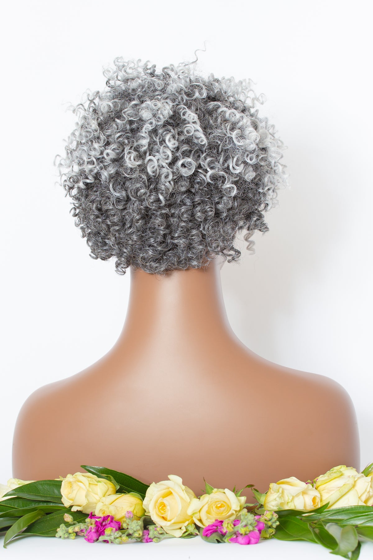 Coils to Locs Thea wig in Salt & Pepper-back view